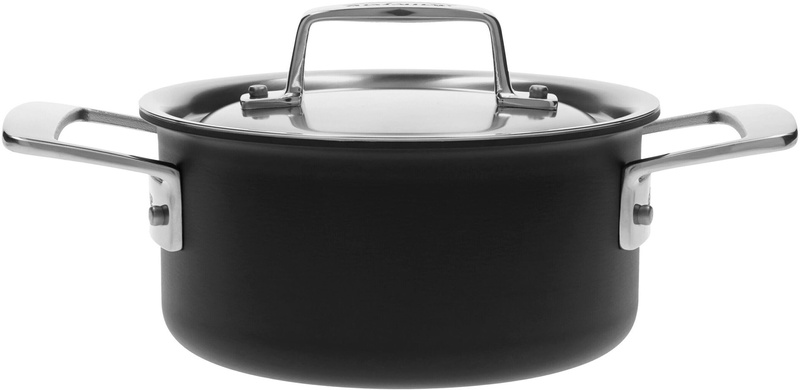 Demeyere - Garnek niski z pokrywką Demeyere Black 5 - 1.5 ltr