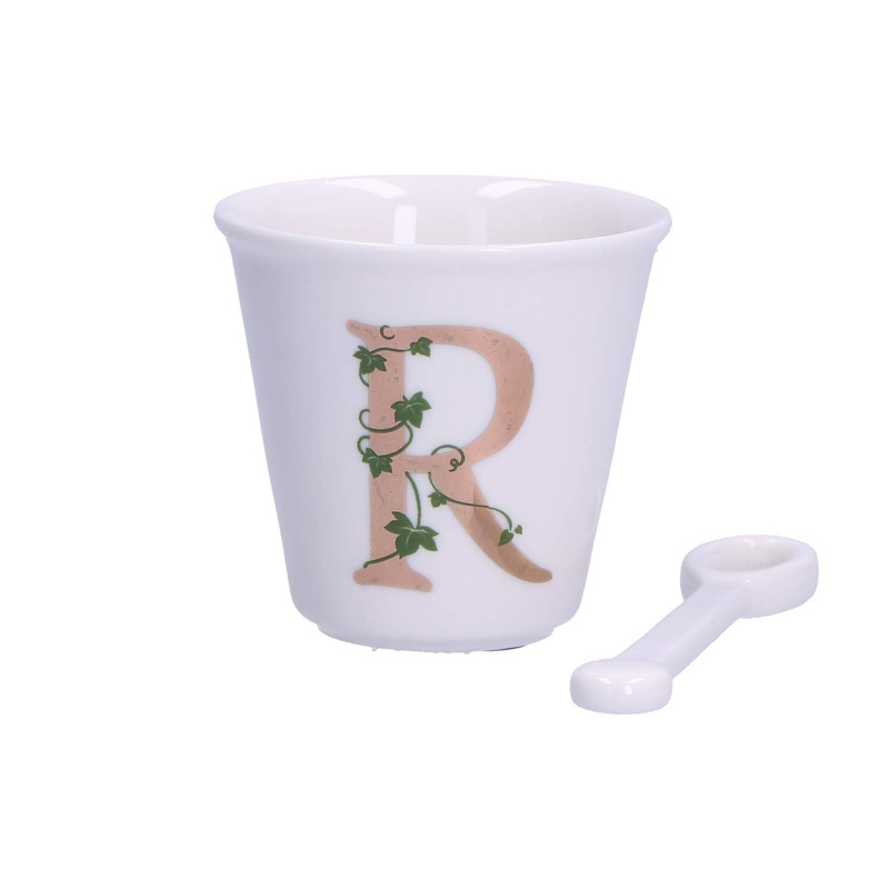 La Porcellana Bianca - filiżanka z łyżeczką 75 ml, Wzór R Unico