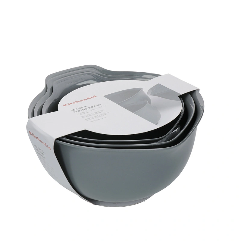 KitchenAid Culinary Tools - miski kuchenne 3 szt. Charcoal Grey