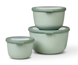 Mepal - Zestaw 3 misek Cirqula okrągła 500 1000 2000 Nordic Jade
