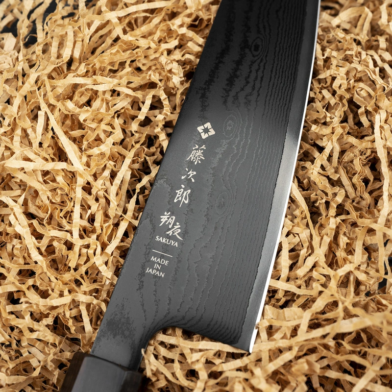 Tojiro - Sakuya Black VG-10 Damascus Nóż Santoku 16,5 cm