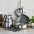 GreenPan - Patelnia głęboka stal z powłoką ceramiczną Apex Collection 24 cm z pokrywką
