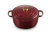 Le Creuset - garnek żeliwny emaliowany Signature 28 garnet