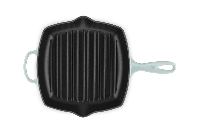 Le Creuset - patelnia żeliwna grillowa z dwoma uchwytami 26 cm sea salt