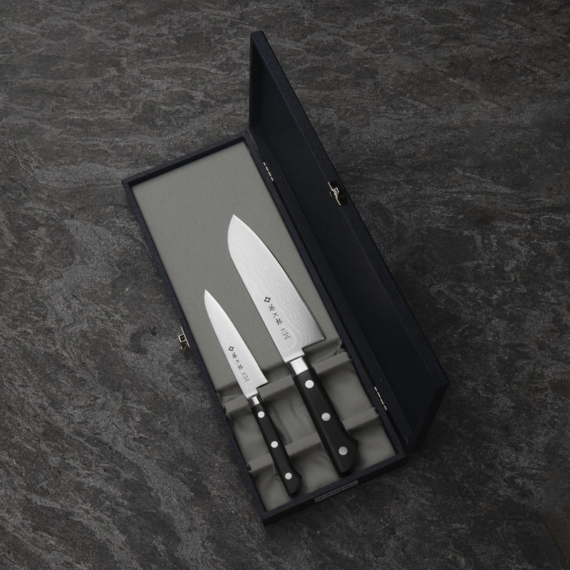 Tojiro - DP37 Nóż Santoku 17 cm + Uniwersalny 12 cm