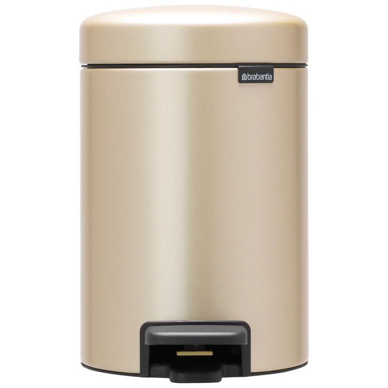 Brabantia - Kosz pedałowy 3L NewIcon Szampański