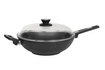 Wok SKK Titanium z długą rączką - 32cm - Indukcja