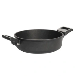 SKK - Patelnio- rondel tytanowy z 2 uszami indukcja 32/8