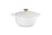 Le Creuset - garnek żeliwny Signature 20 cm 2,4 l biały
