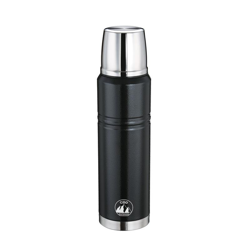 Cilio - stalowy termos, 1 l, śred. 8,5 cm, wys. 32,5 cm Monte