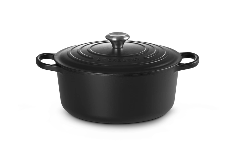Le Creuset - garnek żeliwny emaliowany Signature 28 czarny