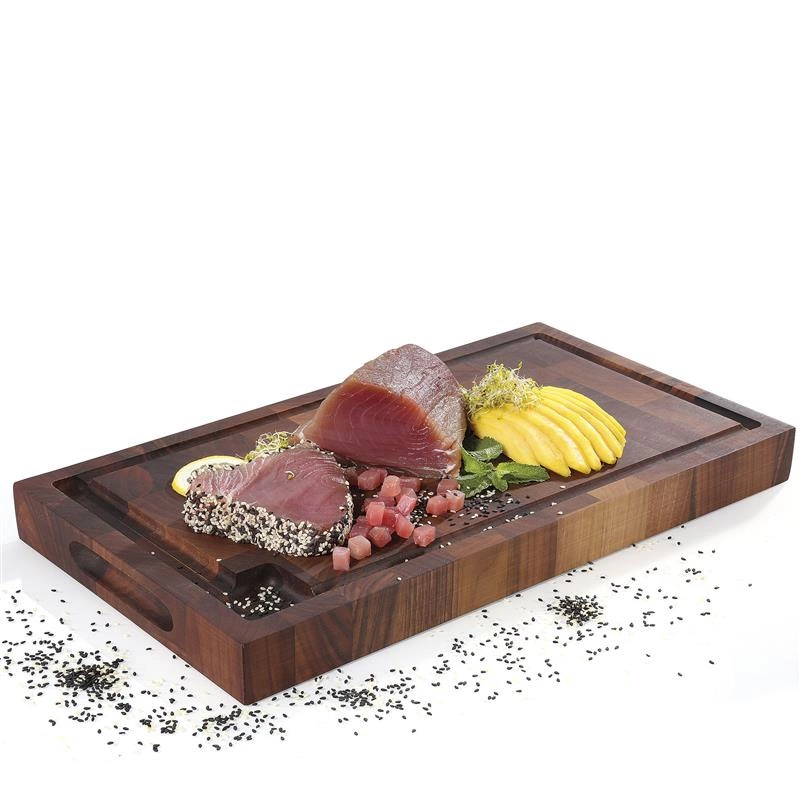 Zassenhaus - blok do krojenia typu end grain, drewno orzechowe, 45 x 25 x 4 cm