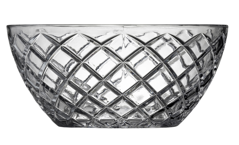 Lyngby Glas - Misa do sałaty Sorrento transparentna 24 cm