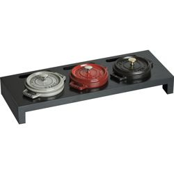 Staub - stand na 3 mini cocotte czarny