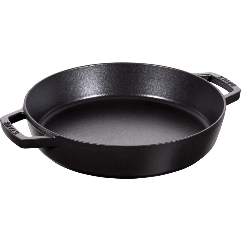Staub - patelnia żeliwna z dwoma uchwytami 26 cm czarna