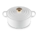 Le Creuset - garnek żeliwny Signature 24 cm 4,2 l biały