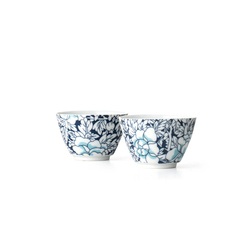 Bredemeijer - Czarki porcelanowe Yantai - 2 szt - granatowe