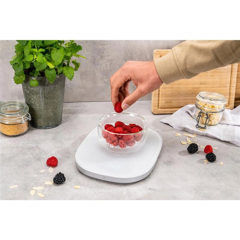 Zwilling - waga cyfrowa z funkcją ładowania, biały Enfinigy