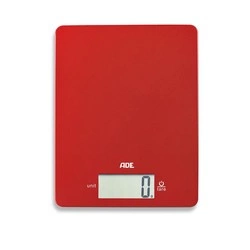 ADE - waga kuchenna, do 5 kg, 17 x 22 cm, czerwona Leonie