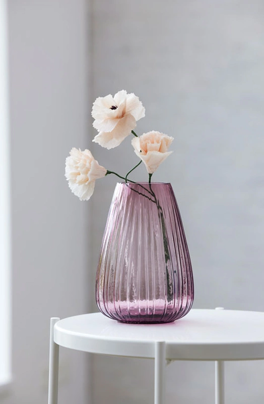 Bitz - Wazon Kusintha 22 cm Pink Glass