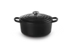 Le Creuset - brytfanna żeliwna emaliowana Signature okrągła 22 cm 3,3 l czarna