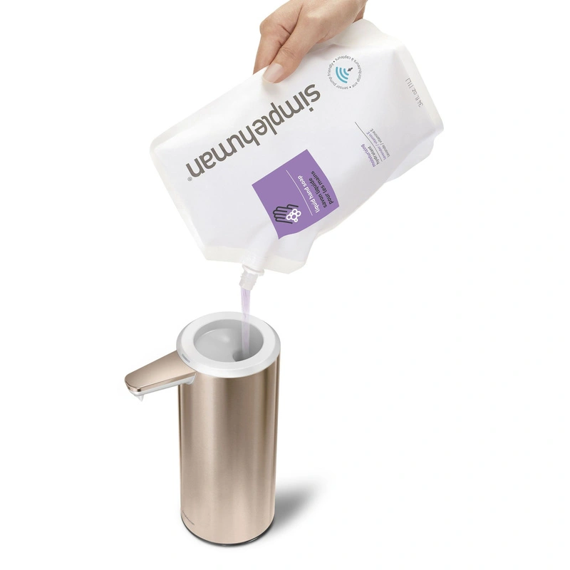 simplehuman - Dozownik bezdotykowy akumulatorowy 266ml - różowe złoto