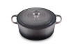 Le Creuset - garnek żeliwny emaliowany Signature 28 flint