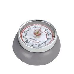 Zassenhaus - timer mechaniczny, śred. 7x3 cm, szary Speed