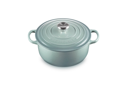 Le Creuset - garnek żeliwny Signature 20 cm 2,4 l sea salt