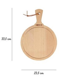 Boska - Deska do serwowania okrągła Amigo M buk