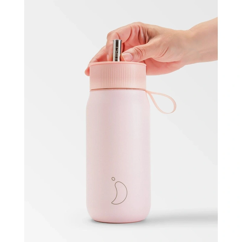Chilly's Bottles - Termiczny kubek 2w1 ze słomką | 750ml | Różowy
