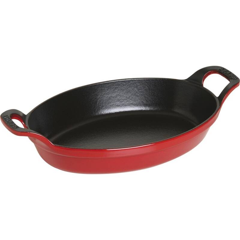 Staub - owalne naczynie 24x16 cm, czerwony