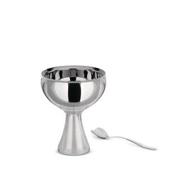 A di Alessi - pucharek do lodów z łyżeczką, przezroczysty BIG LOVE