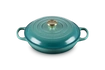 Le Creuset - garnek patelnia Gourmet Signature 28 cm 2,8 l bleu riviera