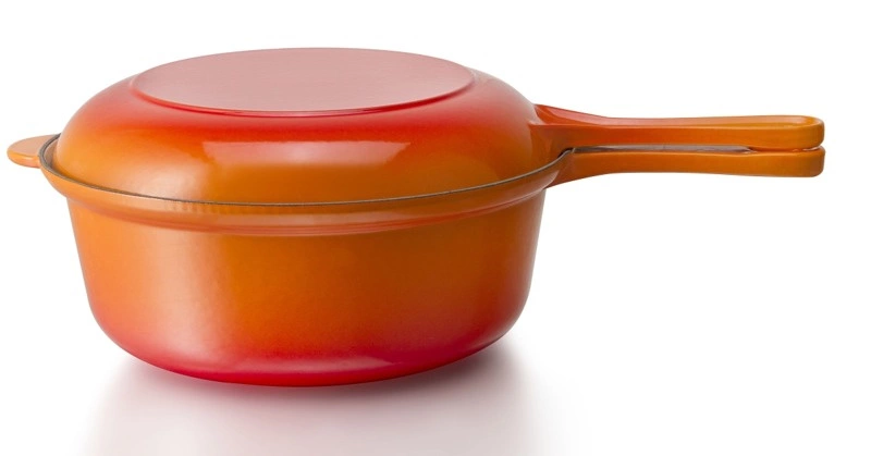Le Creuset - Garnek Marmitout 2w1 22 cm 2,3 l płomienny