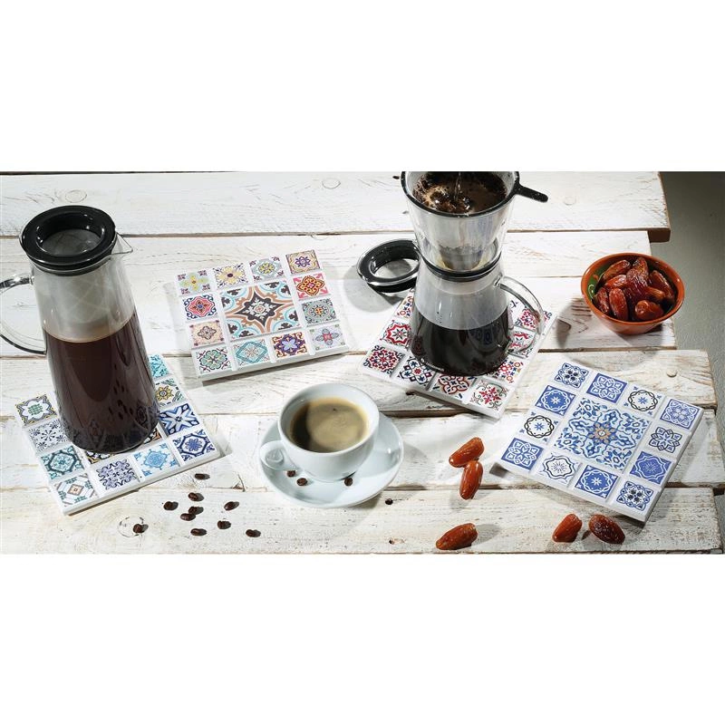 Zassenhaus - podkładka, ceramika/korek, 16 x 16 cm, krzyż Agadir