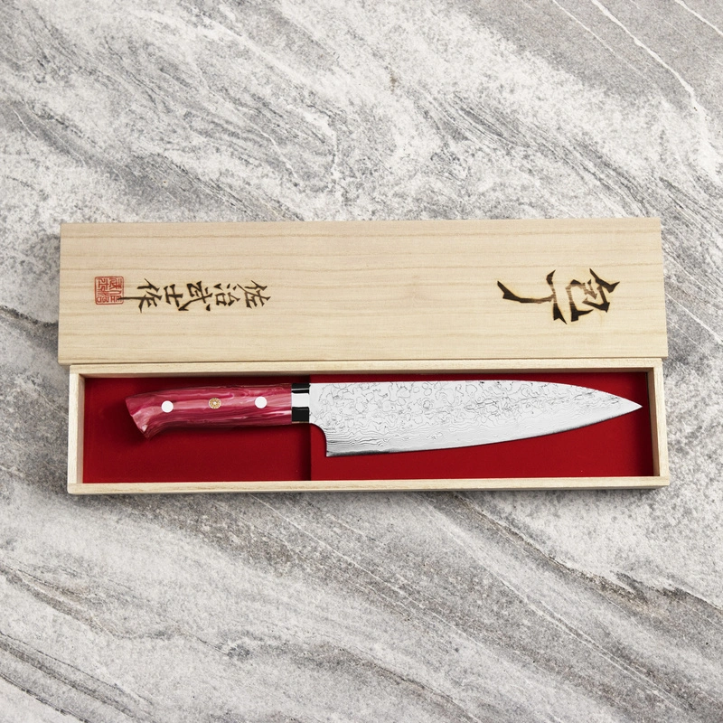 Takeshi Saji - Red Turquoise R2 Nóż Szefa kuchni 21 cm