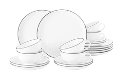 Seltmann - LIDO BLACK LINE Serwis do herbaty dla 6 osób