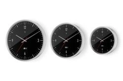 Zack - zegar sterowany radiowo 30 cm Vida ciemna tarcza