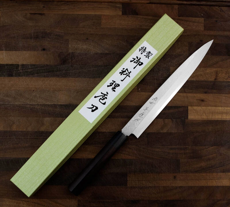 Hideo Kitaoka - Nóż Shirogami Satin Yanagi 24 cm