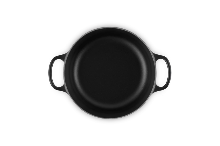 Le Creuset - brytfanna żeliwna emaliowana Signature okrągła 20 cm 2,4 l czarna