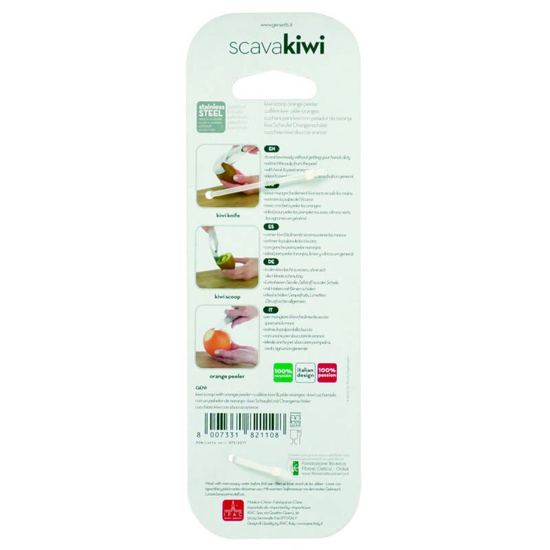 i Genietti - Łyżka do kiwi z obierakiem do pomarańczy