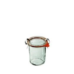 WECK - Słoik Mini-Sturz 160 ml z pokrywką, uszczelką i 2 zapinkami - 12 szt