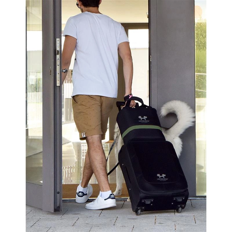 United Pets - Torba podróżna, czarno- zielona