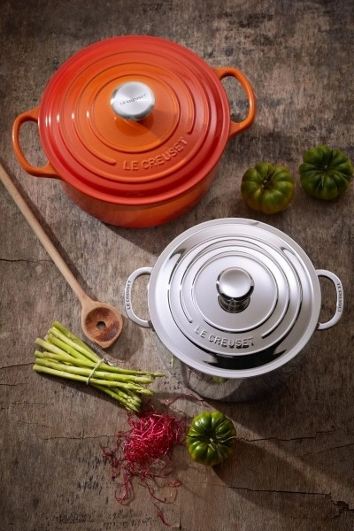 Le Creuset - brytfanna żeliwna emaliowana Signature okrągła 28 cm 6,7 l płomienna