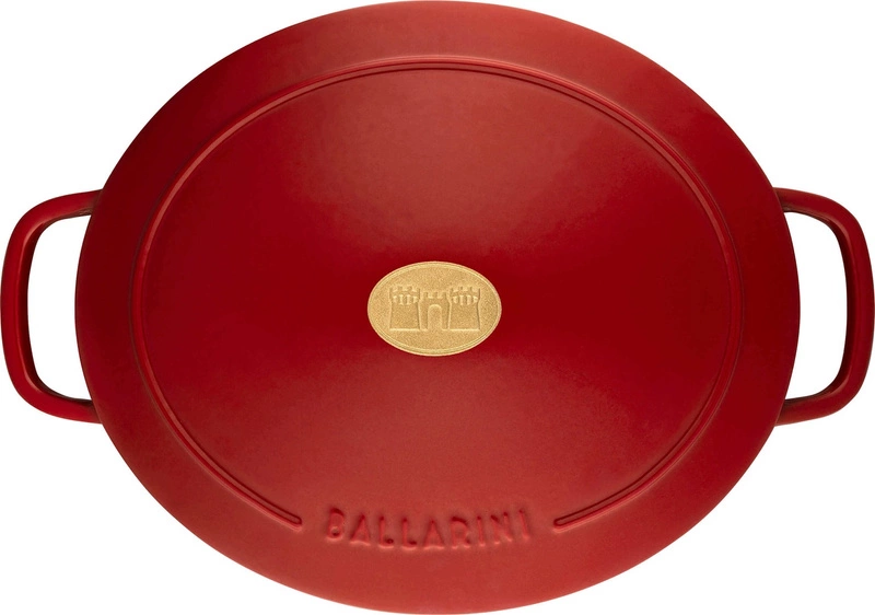 Ballarini - garnek żeliwny owalny 2.2 ltr, czerwony Bellamonte