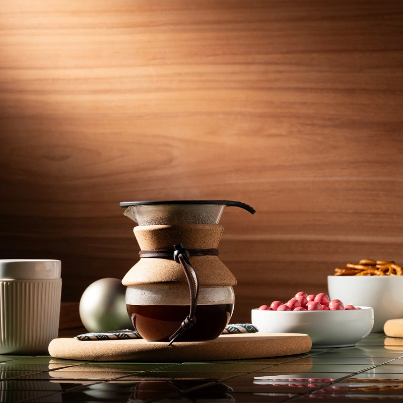 Bodum - zaparzacz do kawy z filtrem stałym Pour Over 500 ml Cork