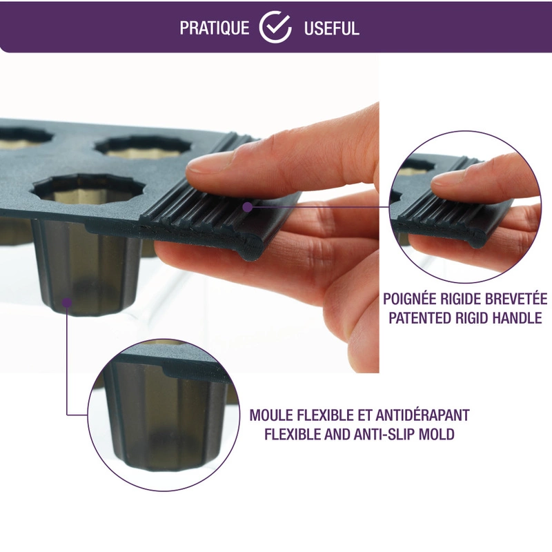 Mastrad - Silikonowa forma na 8 dużych canneleczarny