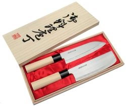 Satake - Megumi Zestaw nóż Santoku + Nakiri