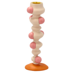 Villa Collection - Świecznik z kulkami Styles wys. 18 cm White/Pink